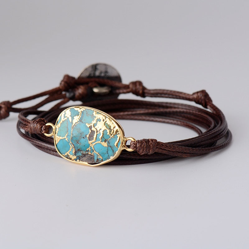 Bracelet Courage et Tranquillité en Amazonite