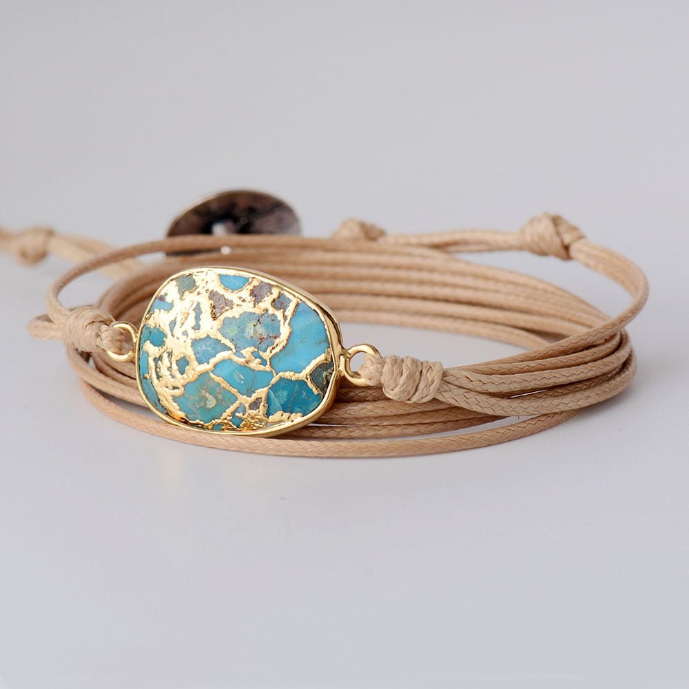 Bracelet Courage et Tranquillité en Amazonite