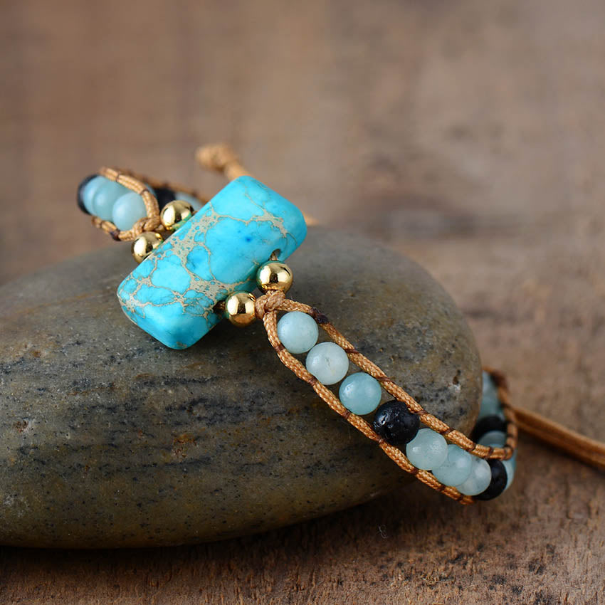 Bracelet Tranquillité en Amazonite : Équilibre et Harmonie