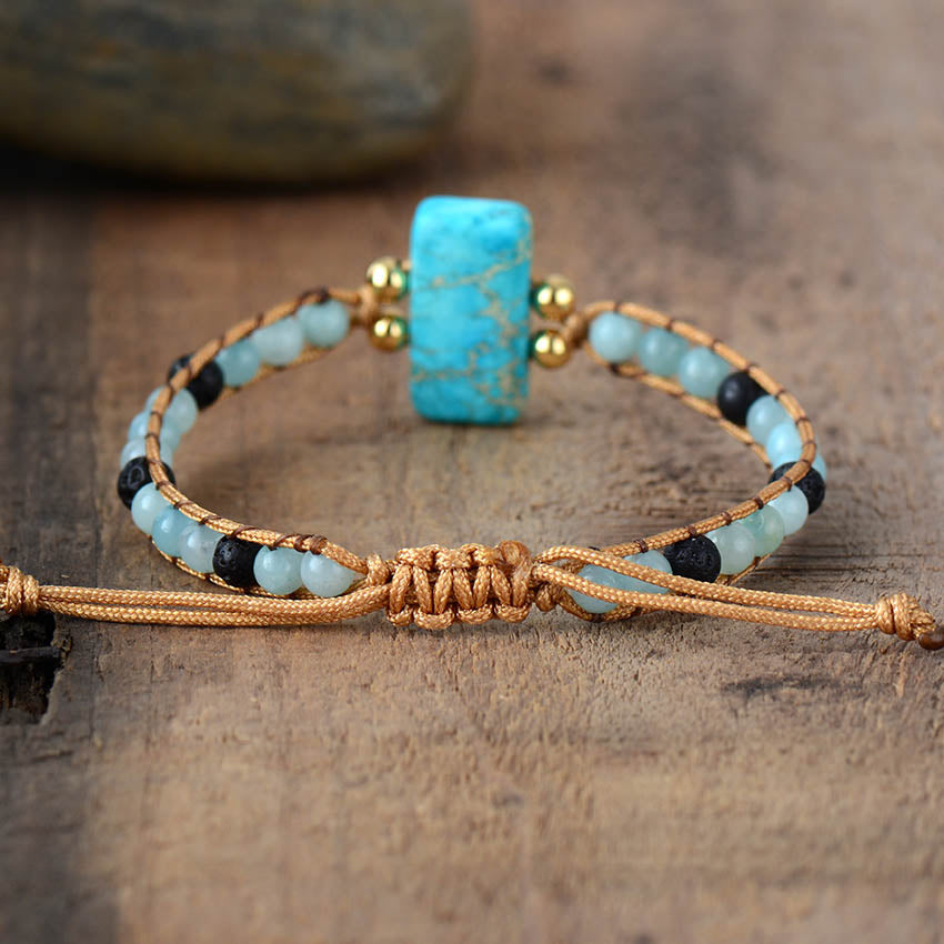 Bracelet Tranquillité en Amazonite : Équilibre et Harmonie