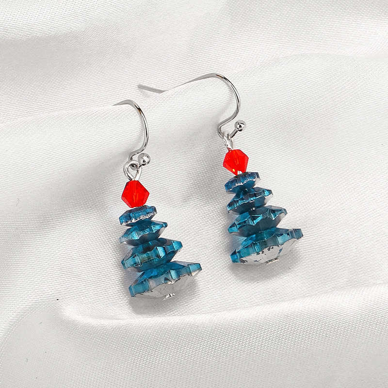 Boucles d'oreilles pendantes en améthyste | Cristaux variés, 3 cm