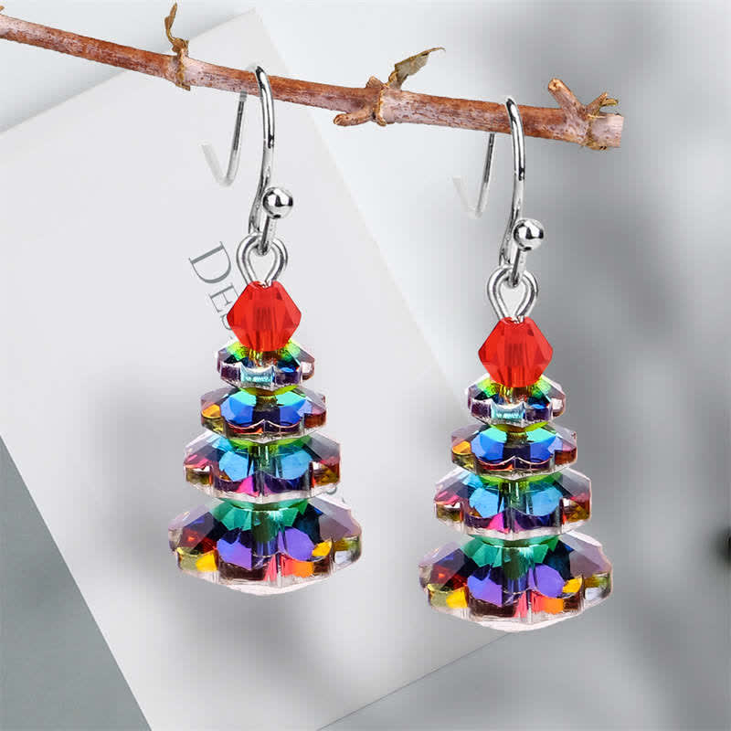 Boucles d'oreilles pendantes en améthyste | Cristaux variés, 3 cm