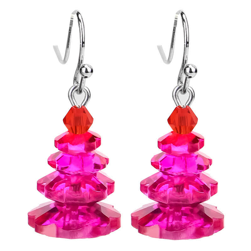 Boucles d'oreilles pendantes en améthyste | Cristaux variés, 3 cm