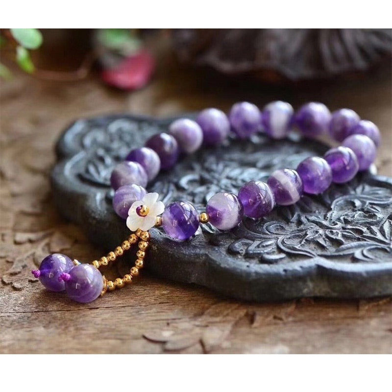Bracelet Amour et Bien-être Améthyste