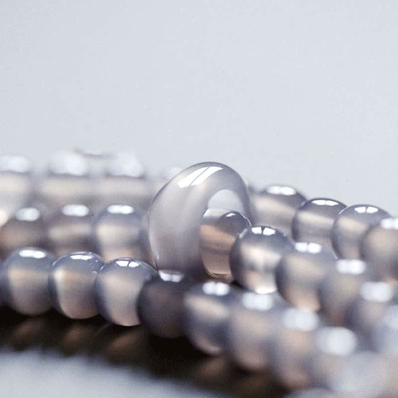 Bracelet de méditation en améthyste, cristal naturel de guérison, 15,5 cm