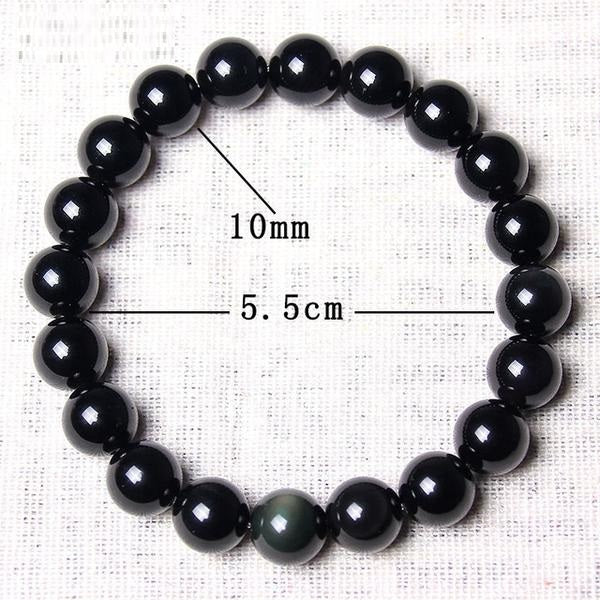 Bracelet de perles énergétiques de guérison en forme de larme d'Apache