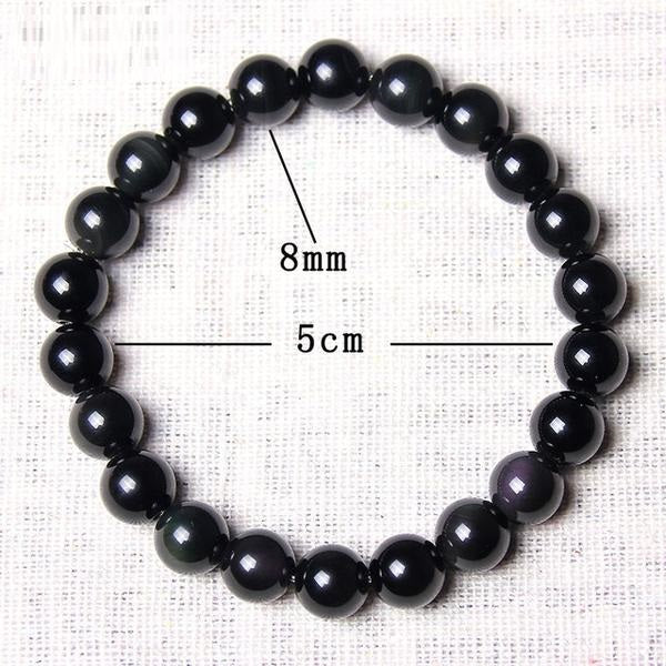 Bracelet de perles énergétiques de guérison en forme de larme d'Apache