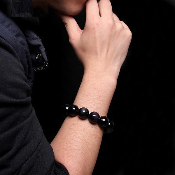 Bracelet de perles énergétiques de guérison en forme de larme d'Apache