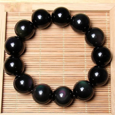 Bracelet de perles en forme de larme d'Apache - Bijoux en pierres précieuses pour la mise à la terre