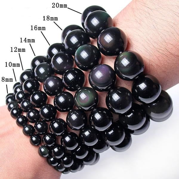 Bracelet de perles énergétiques de guérison en forme de larme d'Apache