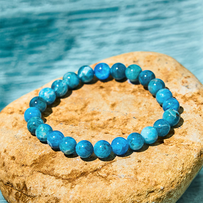 Bracelet de motivation en apatite pour la croissance spirituelle