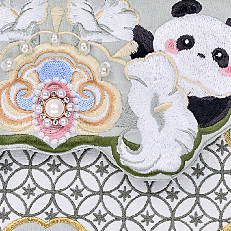 Sac de yoga avec pendentif en forme de gourde panda aigue-marine et sangle réglable
