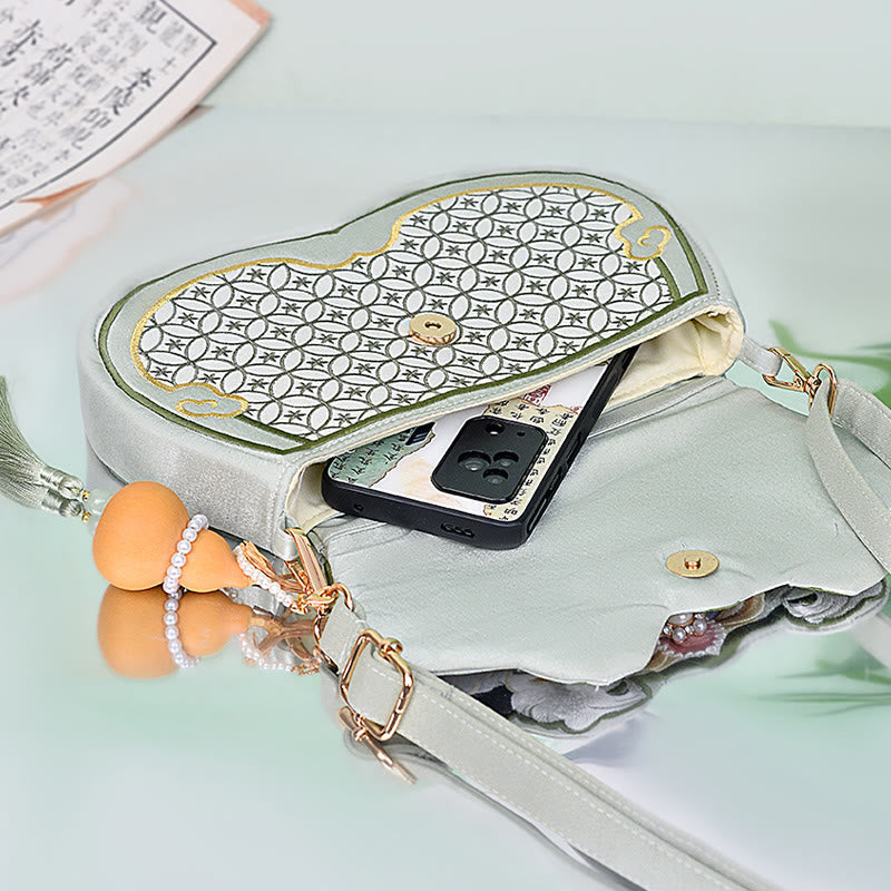 Sac de yoga avec pendentif en forme de gourde panda aigue-marine et sangle réglable