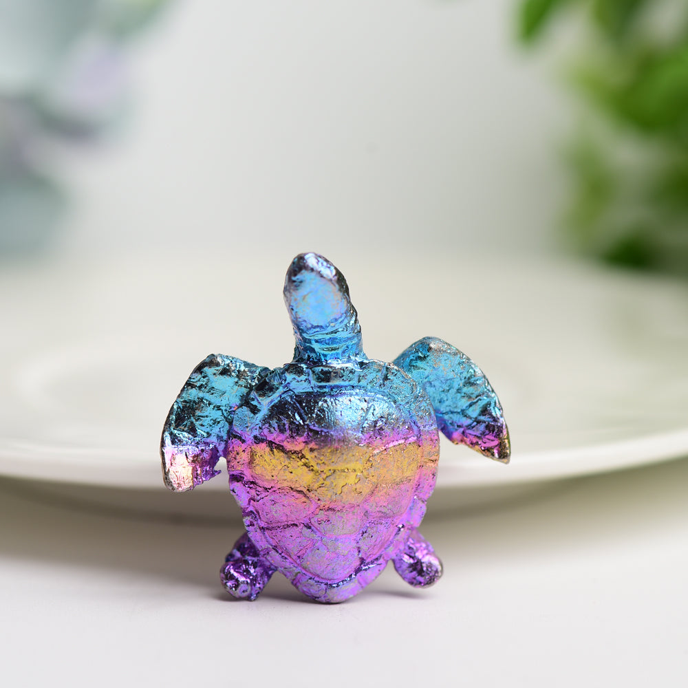 Aura Bismuth Crystal Carvings 1.3-3.8 inch Healing Figurines