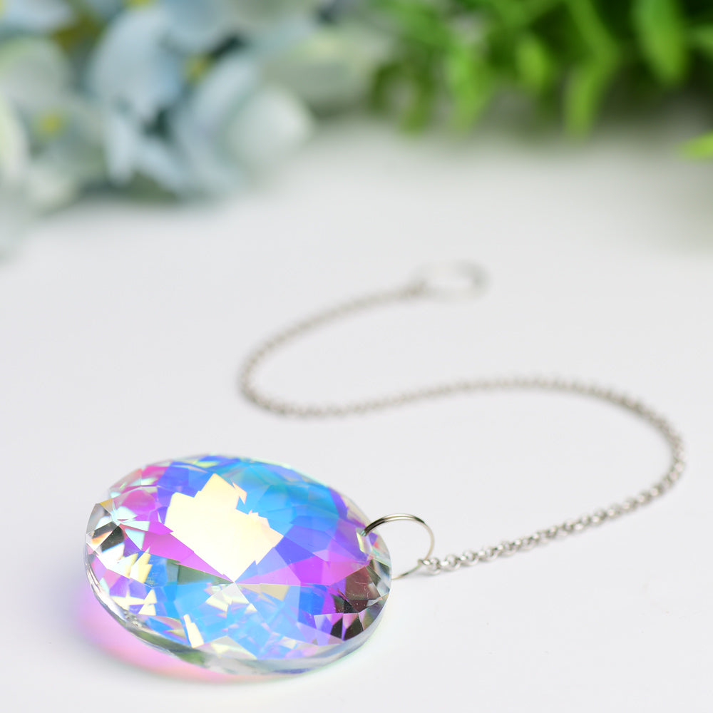 Aura Crystal Suncatcher with Prism Effect for Windows