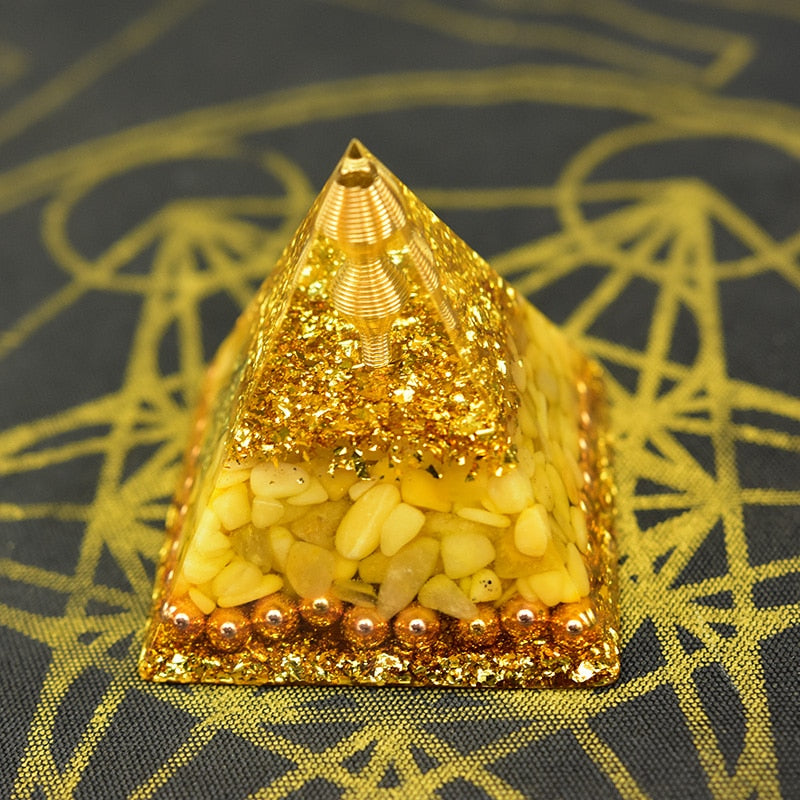 Pyramide d'Aura Orgone Aventurine