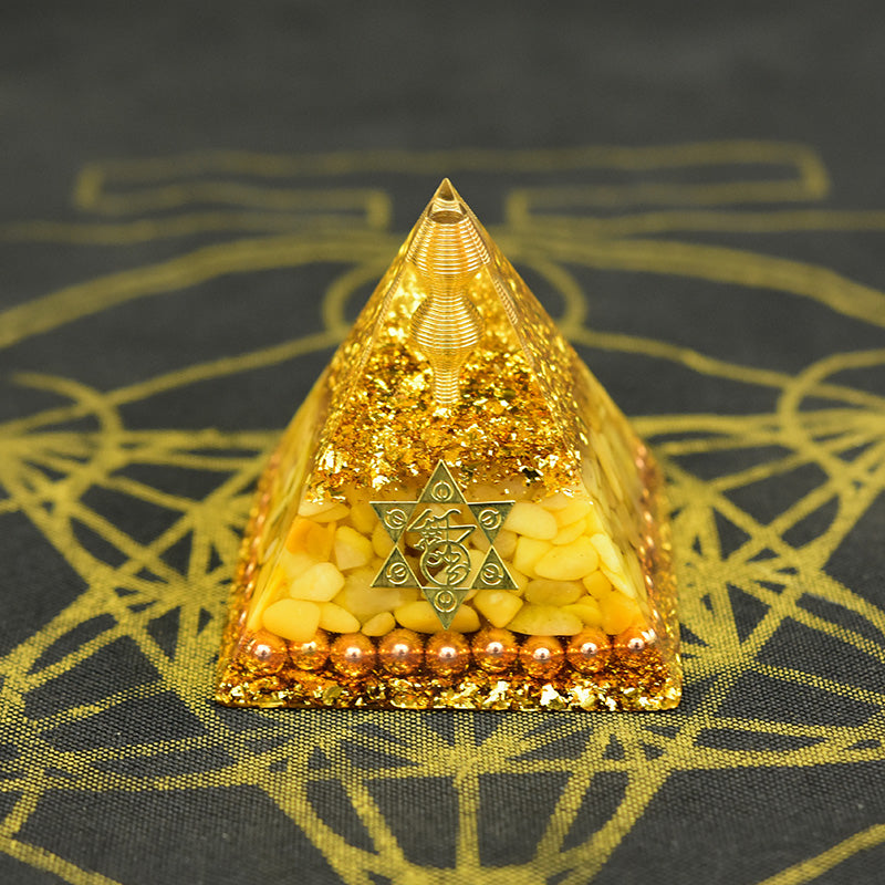 Pyramide d'Aura Orgone Aventurine