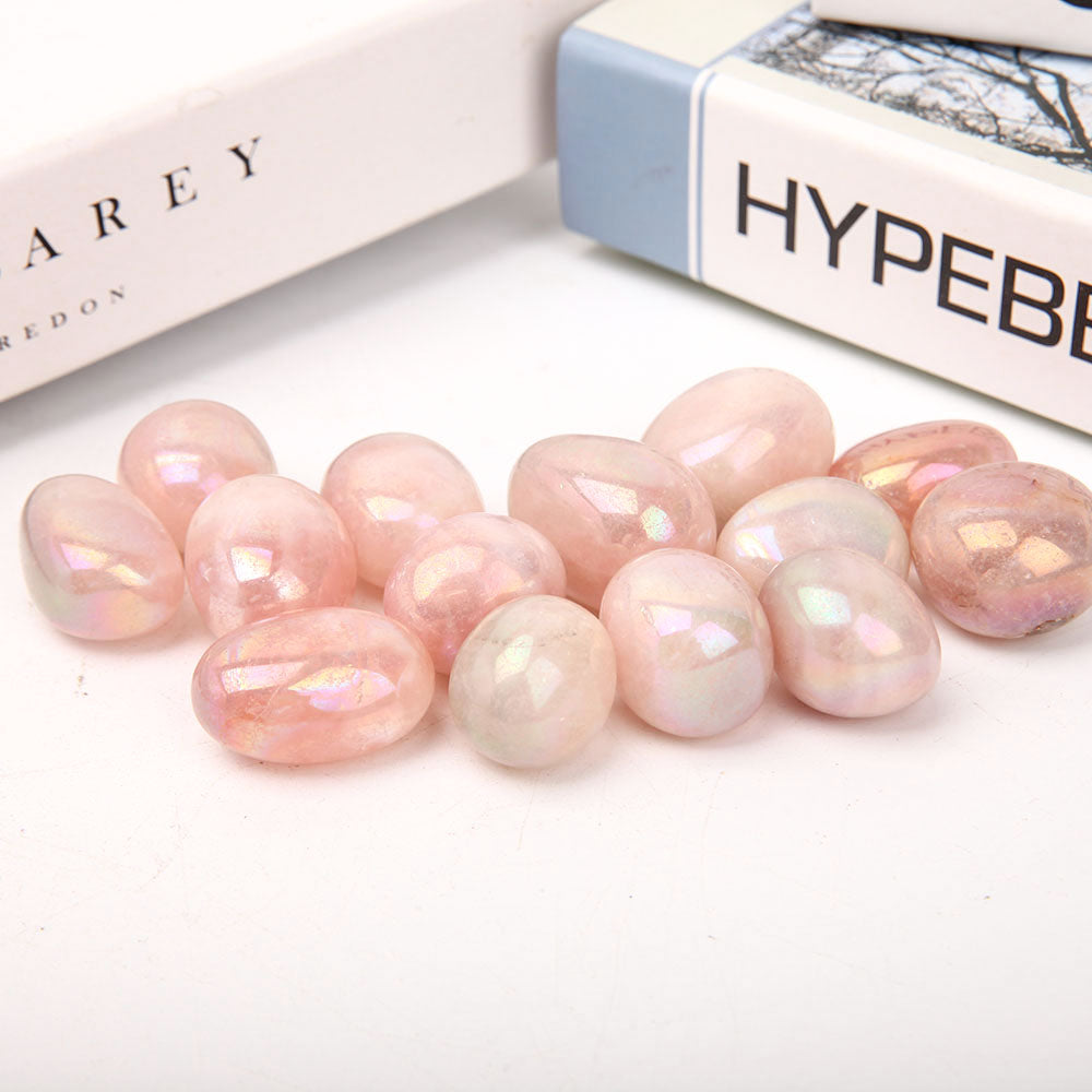 Cristal d'ange en quartz rose Aura 2,5-3,5 cm