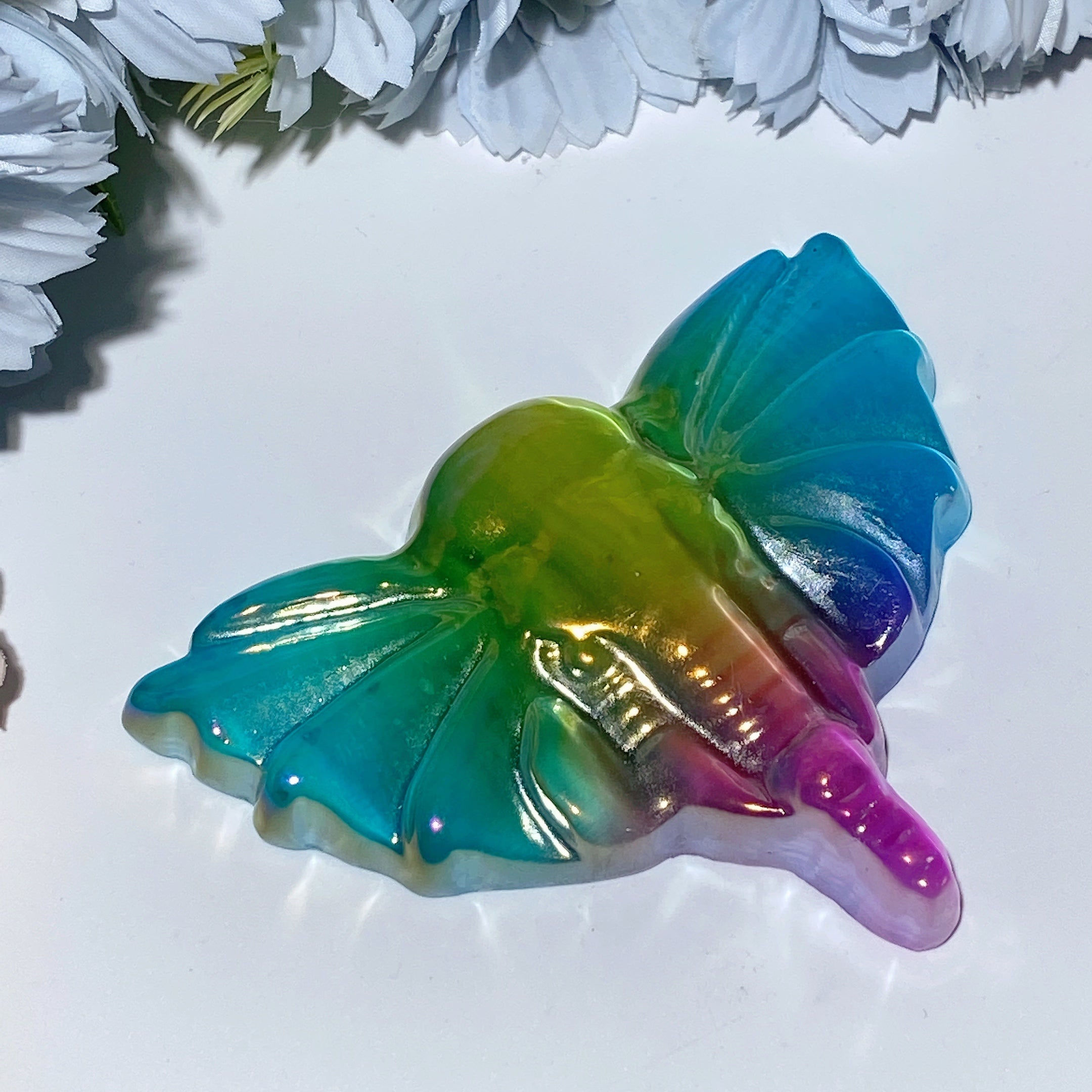 Aura Selenite Crystal Figurines 1.7-3.8 Inch Healing Carvings
