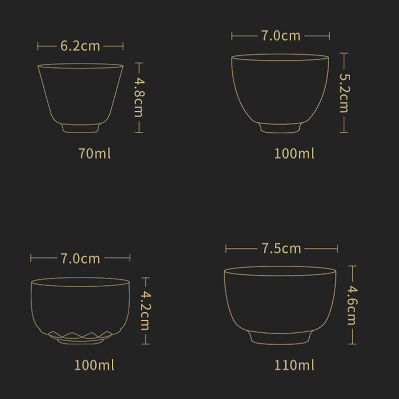 Tasse à thé en céramique Grue de bon augure pour la méditation et les rituels