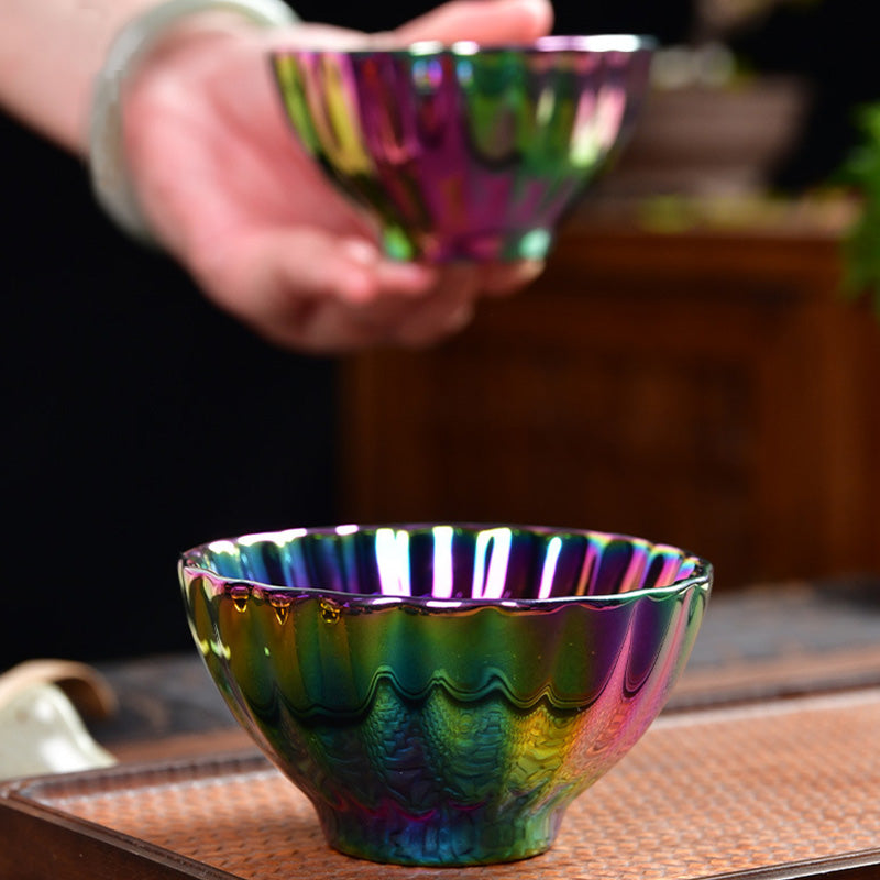 Tasse à thé Jian Zhan authentique Lotus Peacock 120 ml