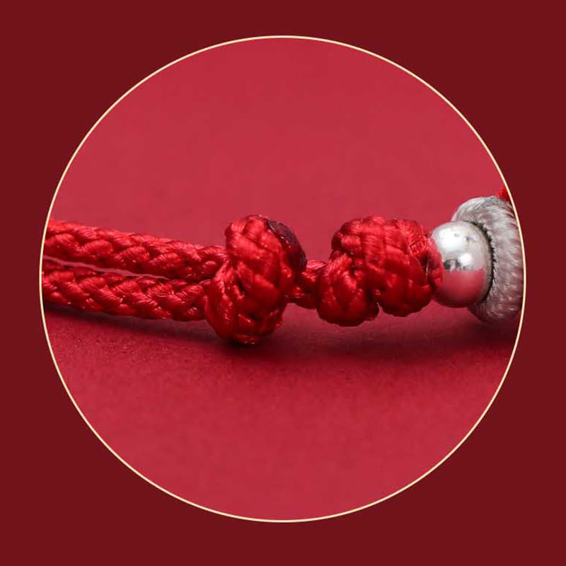 Bracelet tressé PiXiu Prosperity en argent sterling authentique