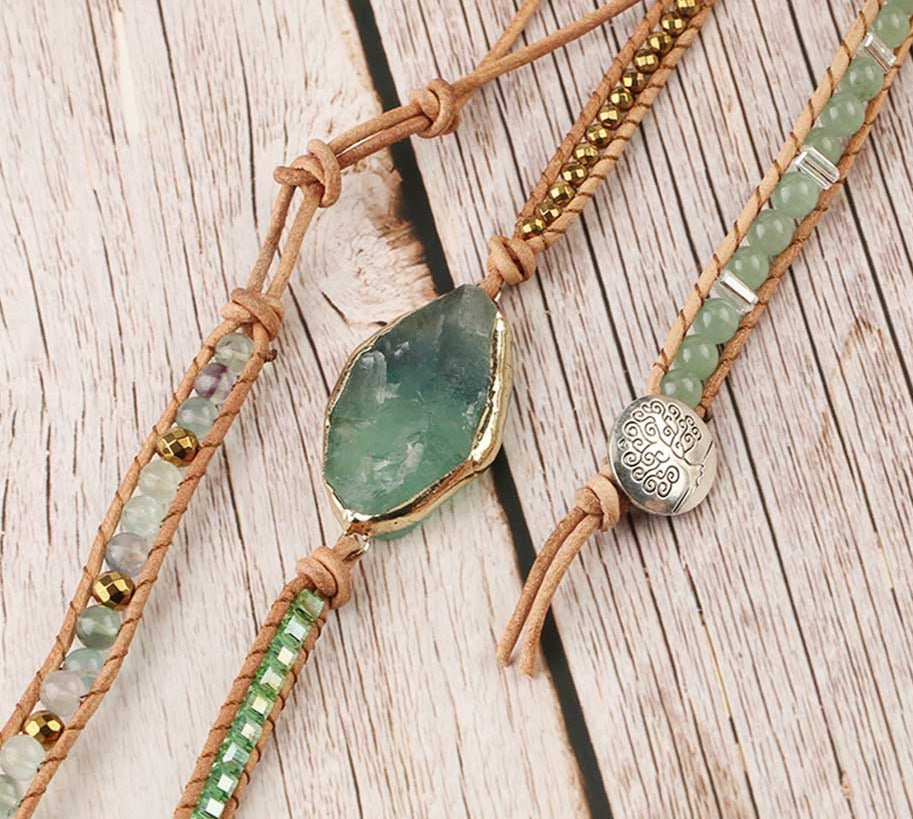 Bracelet Arbre de Vie Abondant en Aventurine