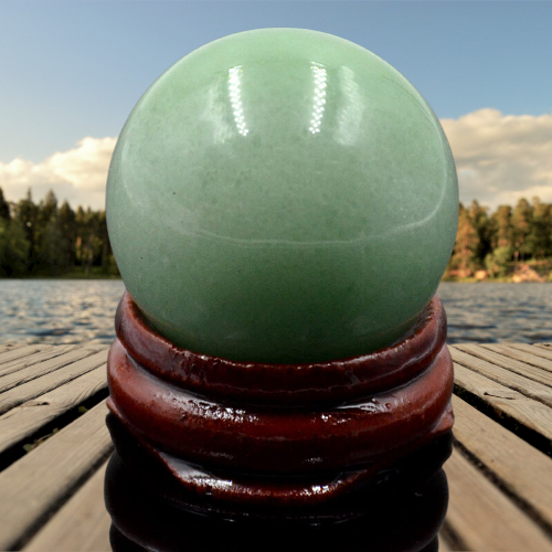 Boule de cristal d'aventurine - Fortune et harmonie