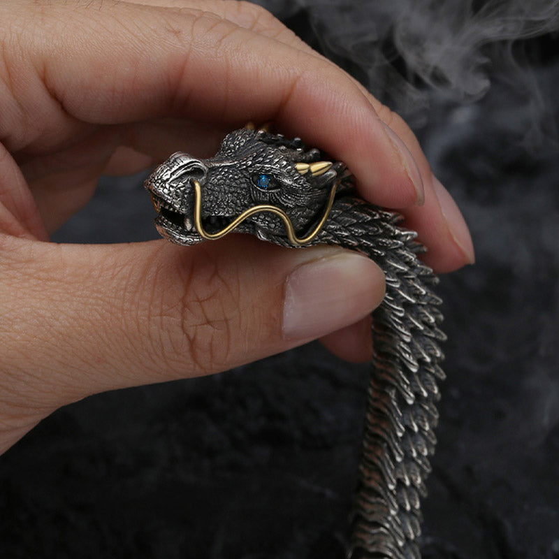 Nordic Dragon Handmade Luck And Protection Chain Bracelet