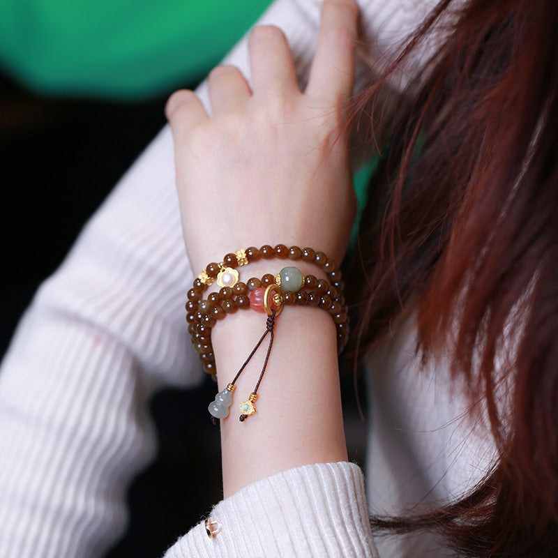Jade Prosperity Butterfly Gourd Bracelet Necklace