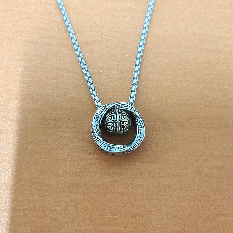 Copper Mobius Lucky Bead Wealth Necklace for Prosperity