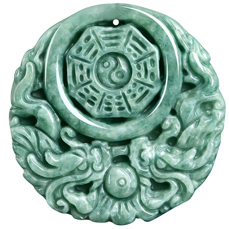 Jade Yin Yang Dragon Necklace for Balance and Prosperity