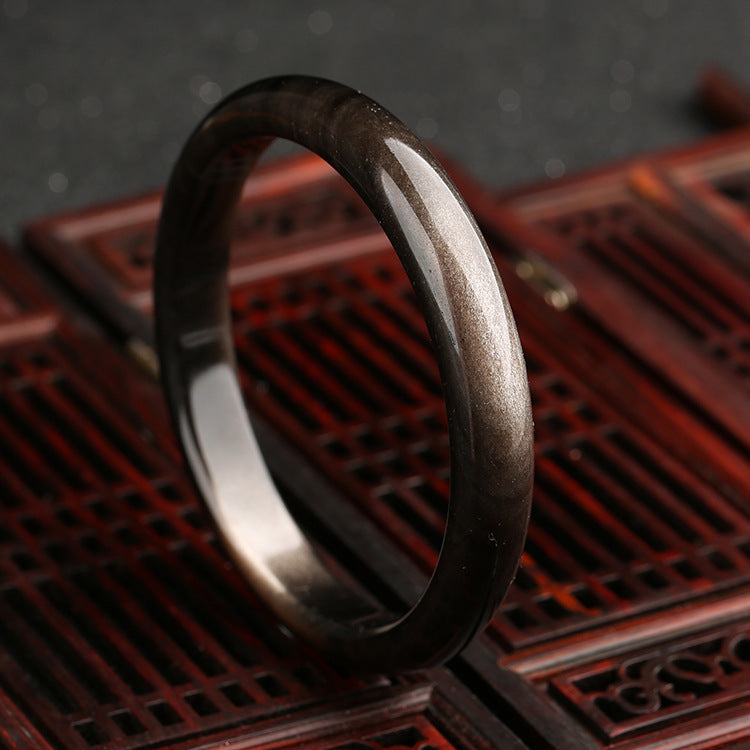 Gold Sheen Obsidian Protection Bracelet | Inner Diameter