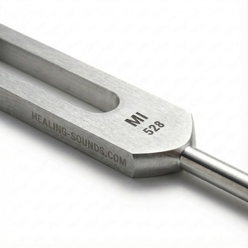 Ensemble de diapasons à résonance longue avec étui et percuteur, thérapie sonore