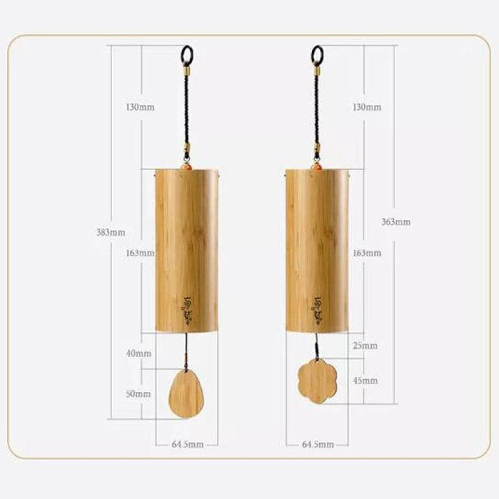 Bamboo 9-Tone Wind Chime: Dm B Em D Bm C Am Dm G Melodies - Wind Chime - On sale