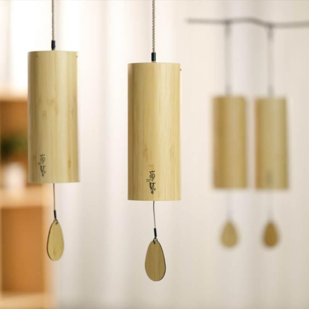 Bamboo 9-Tone Wind Chime: Dm B Em D Bm C Am Dm G Melodies - Wind Chime - On sale