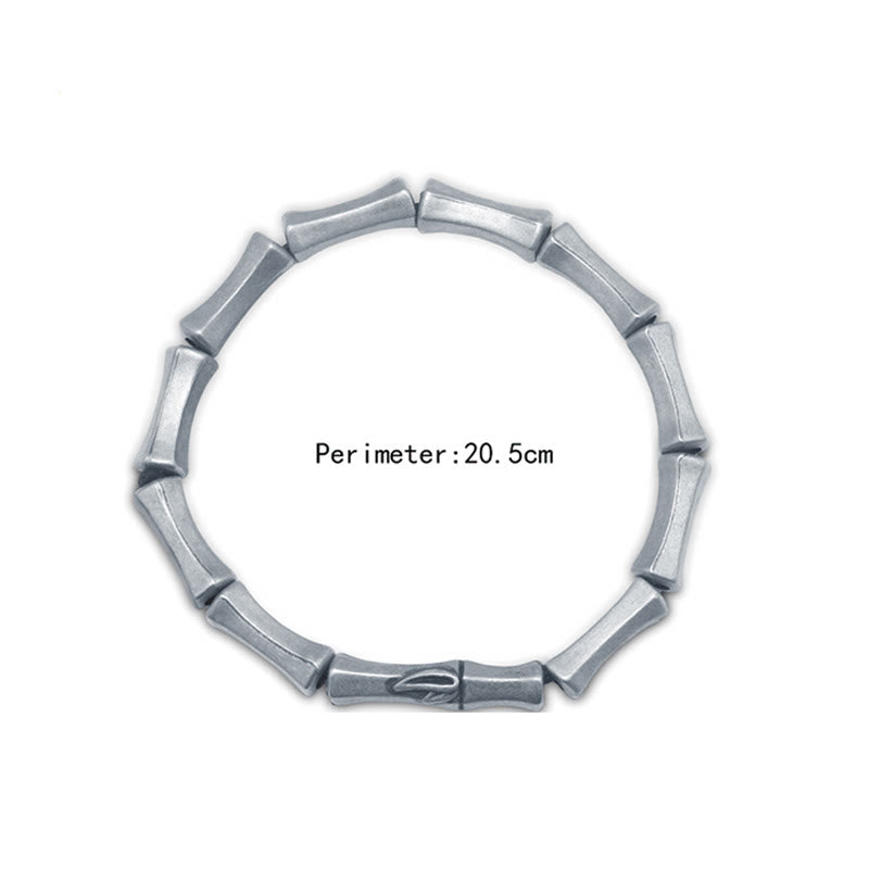 Bracelet de force en alliage de bambou symbolisant la résilience