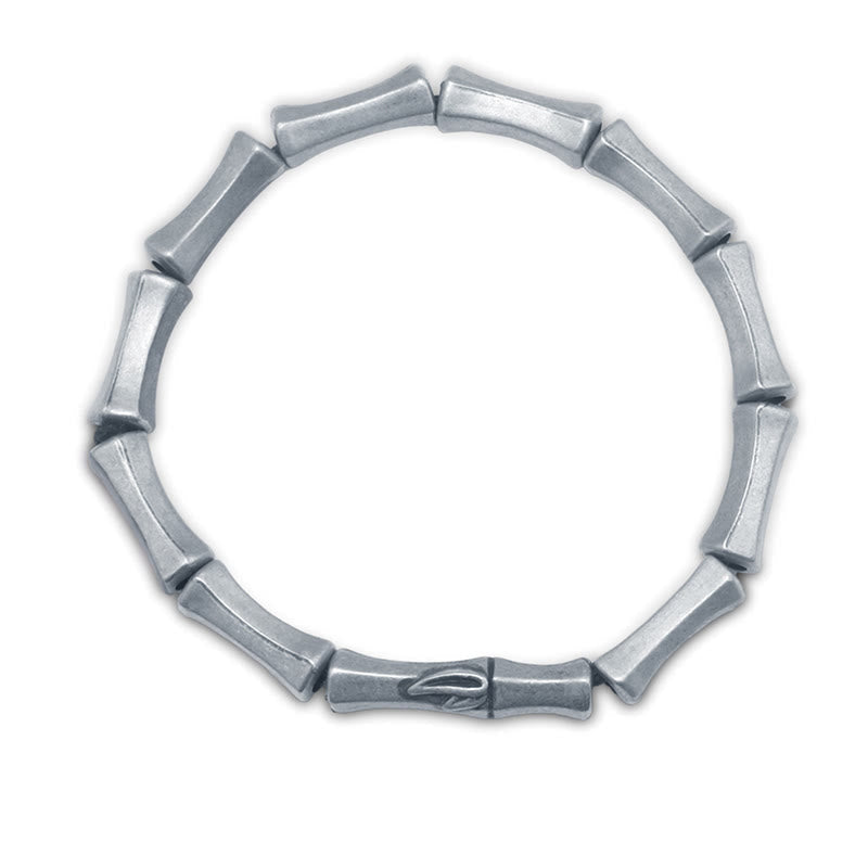 Bracelet de force en alliage de bambou symbolisant la résilience