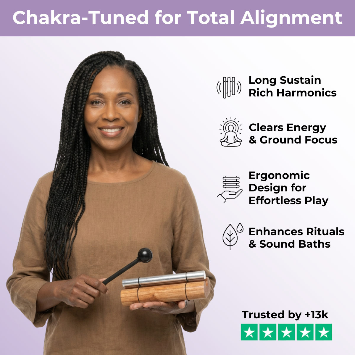 Carillons de bar pour la méditation et la relaxation des chakras