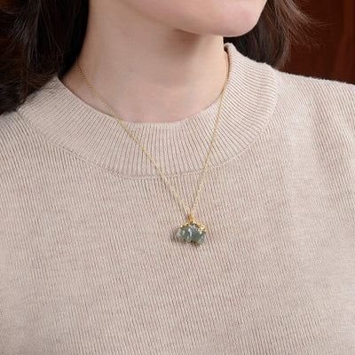 Collier en jade avec pendentif éléphant en argent sterling pour la prospérité