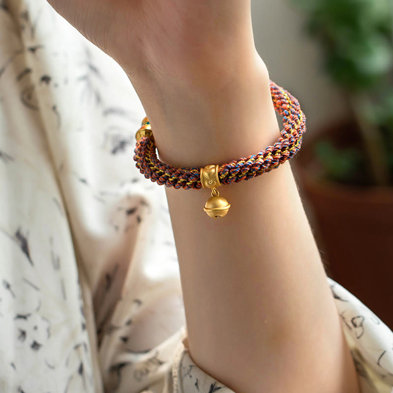 Bracelet porte-bonheur en argent sterling avec cordon rouge et signe du zodiaque chinois