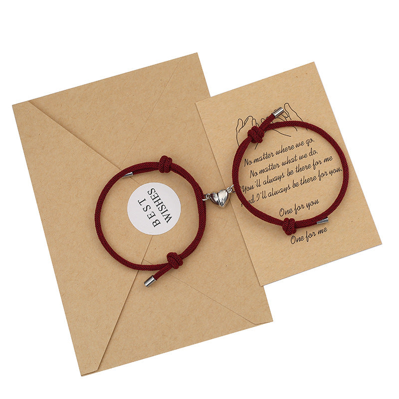 Magnetic Couple Red String Bracelets | Protection & Strength
