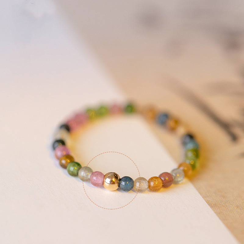 Tourmaline Spiritual Ring | 14k Gold-Plated Positive Love