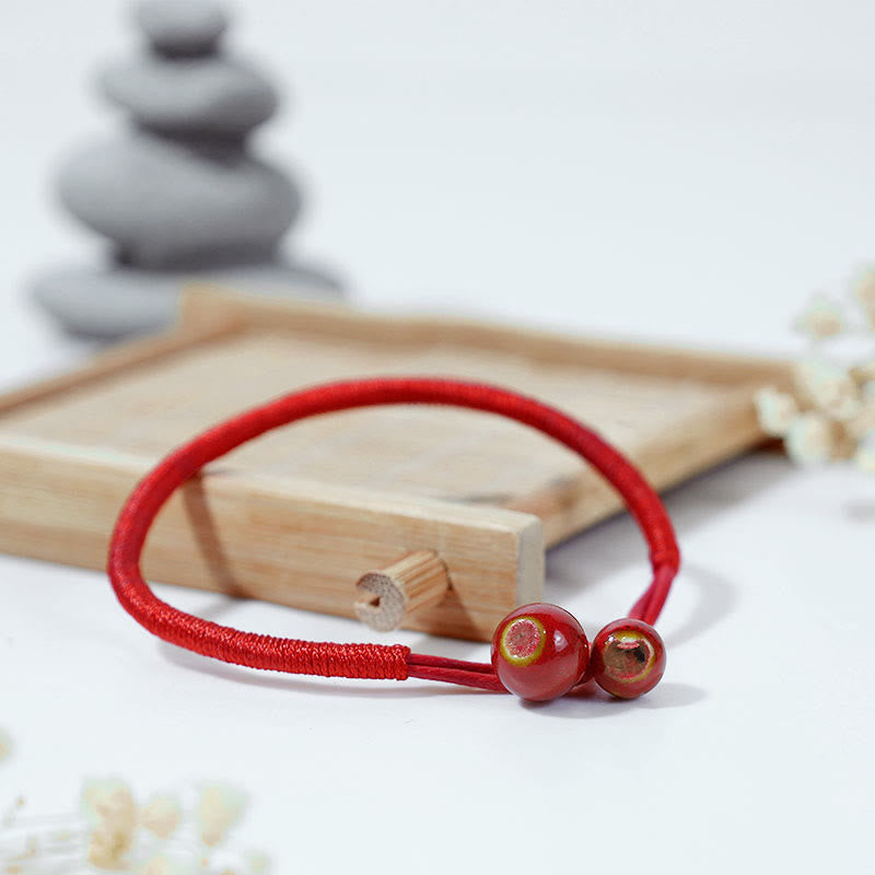 Adjustable FengShui Red String Bracelet for Luck & Protection