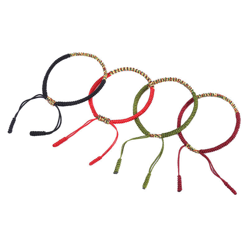 Multicolor Tibetan King Kong Knot Red String Bracelet