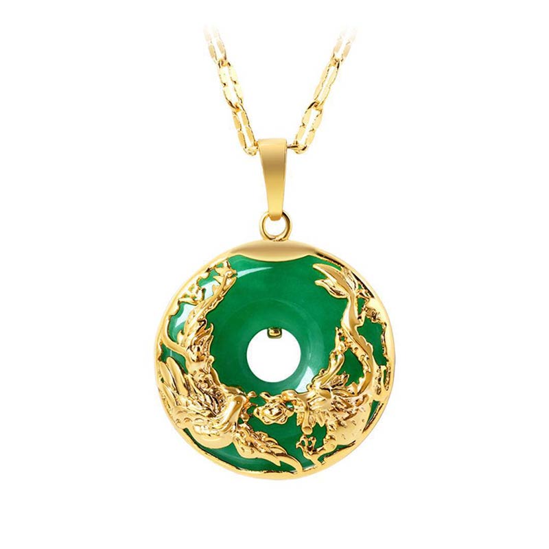 Natural Jade Prosperity Necklace for Women | Healing Harmony