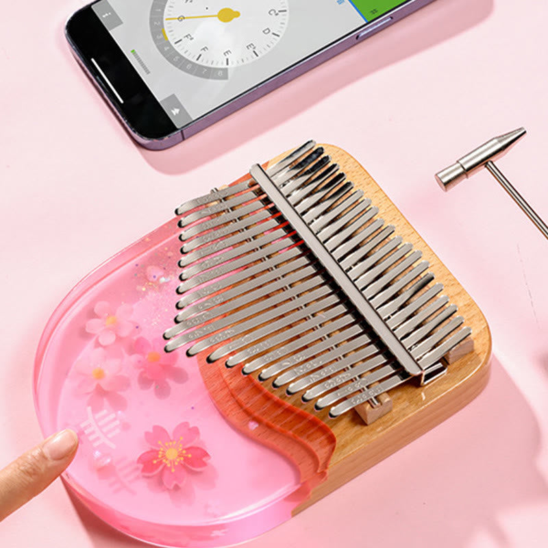 Piano à pouce Kalimba en bois de hêtre à 17 touches pour la méditation