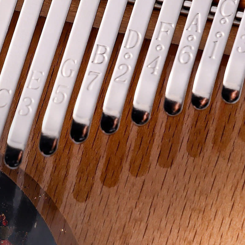 Piano à pouce Kalimba en bois de hêtre à 17 touches