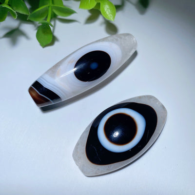 Pendentif en agate noire de 4,8 à 6,1 cm, cristal de guérison