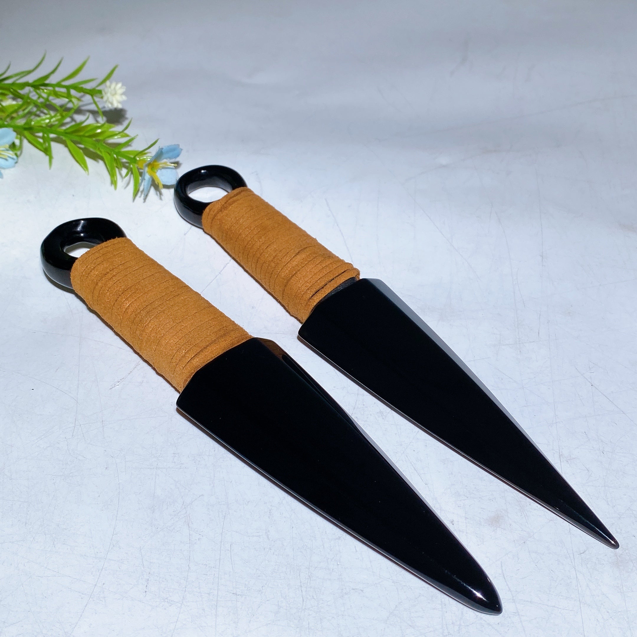 Black Obsidian Dagger Carving 5.8in Healing Crystal